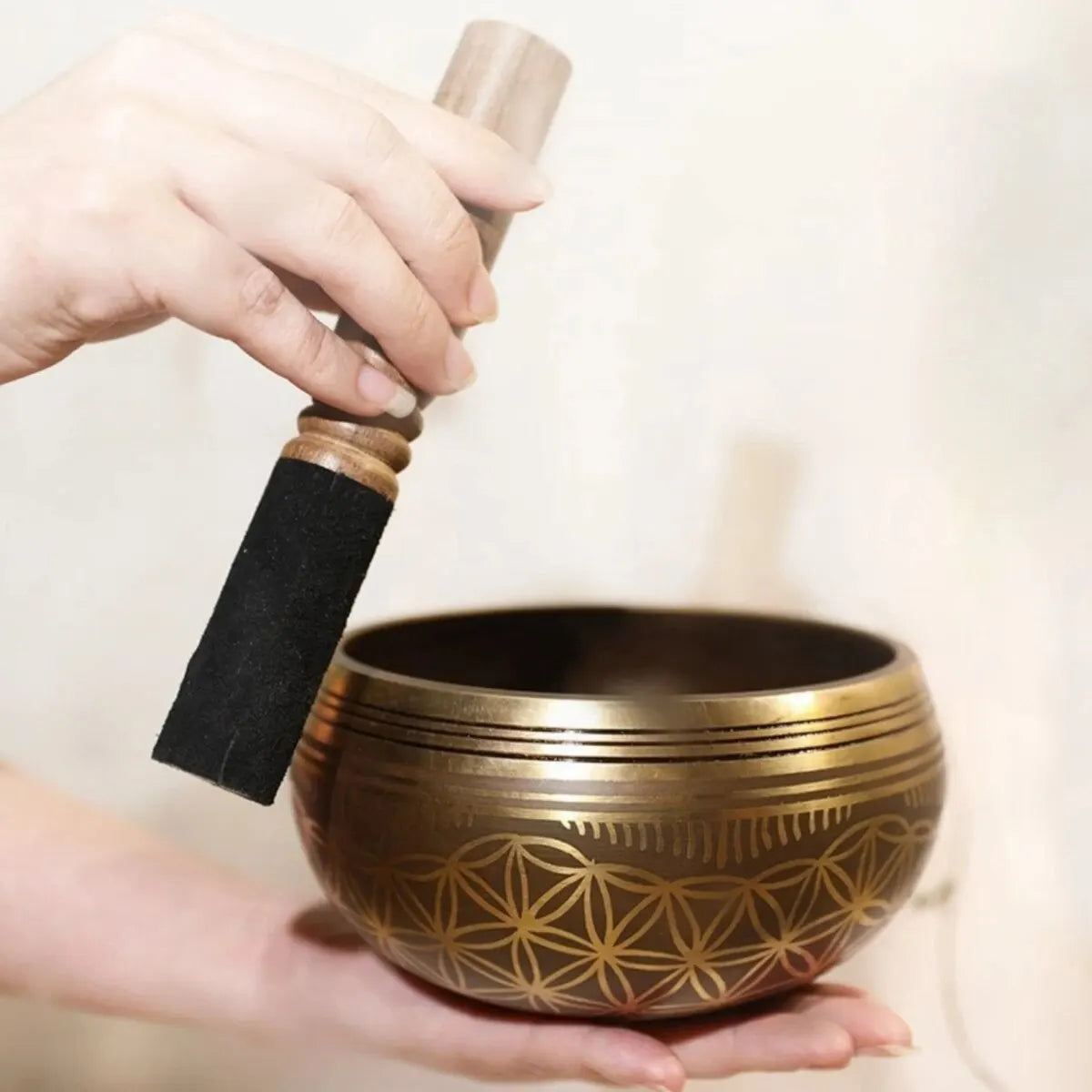 Tibetan Singing Bowl Set - Flower of Life