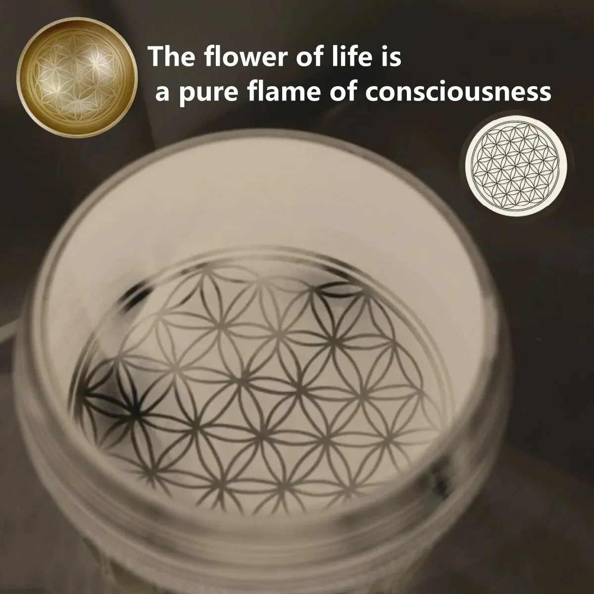 Tibetan Singing Bowl Set - Flower of Life