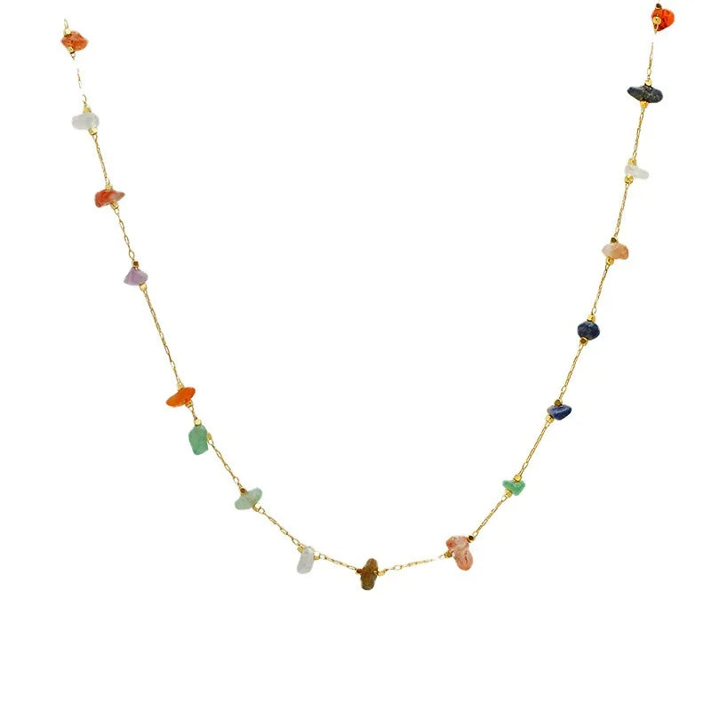Trendy Cute Natural Stone Necklace