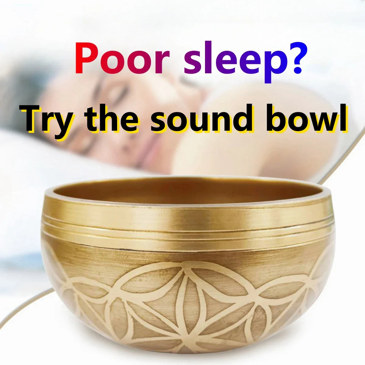 Tibetan Singing Bowl Set - Flower of Life
