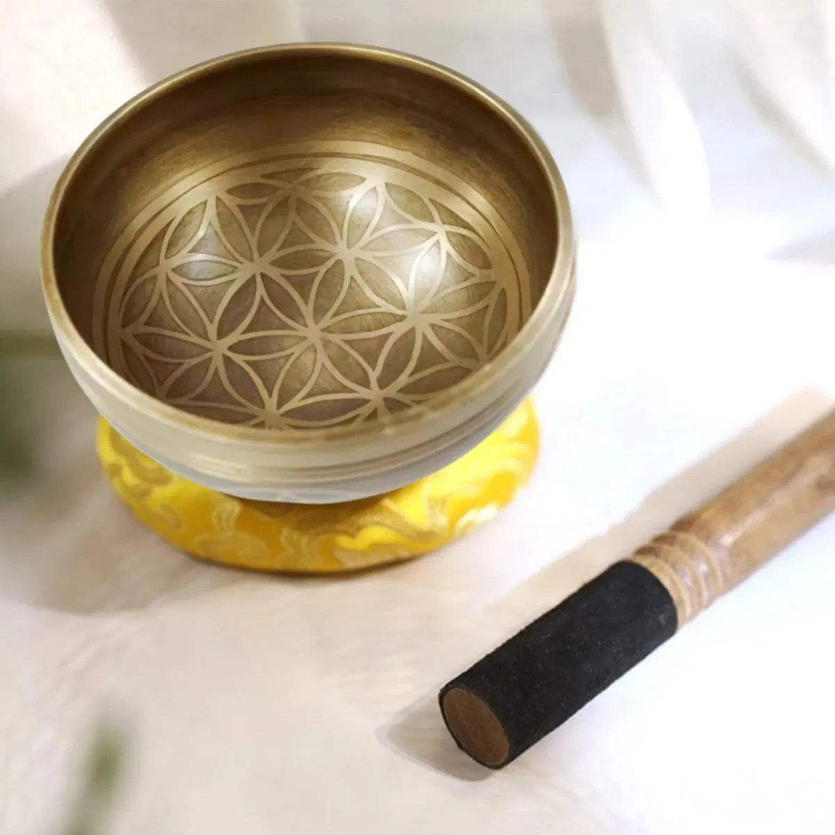 Tibetan Singing Bowl Set - Flower of Life