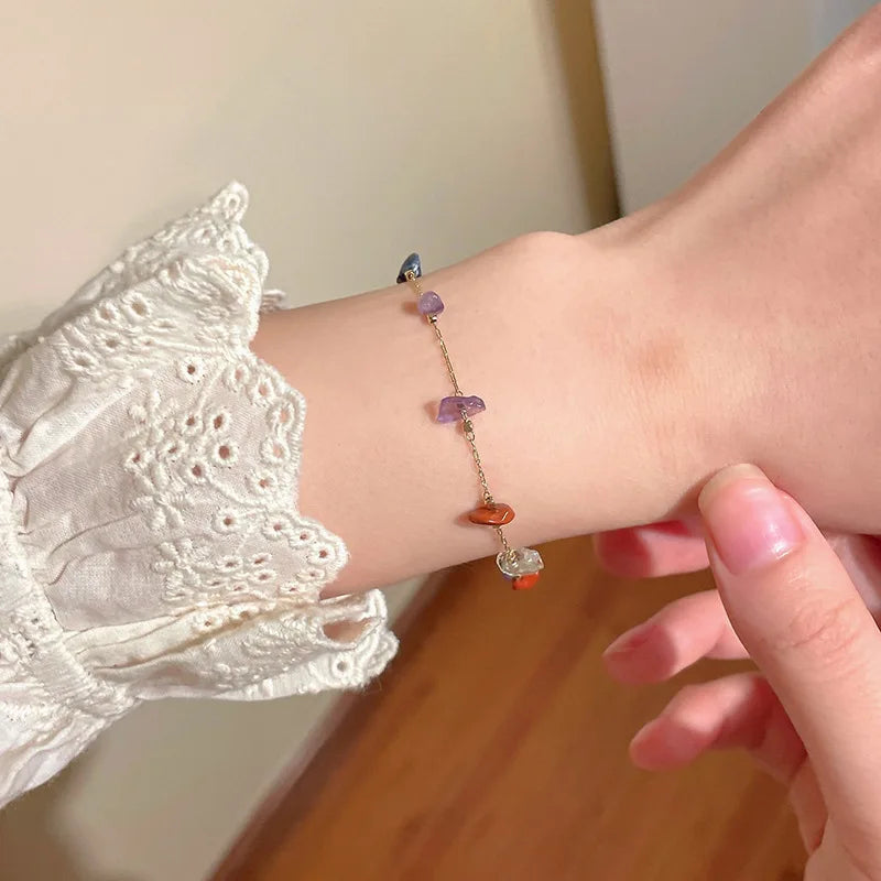 Trendy Cute Natural Stone Necklace
