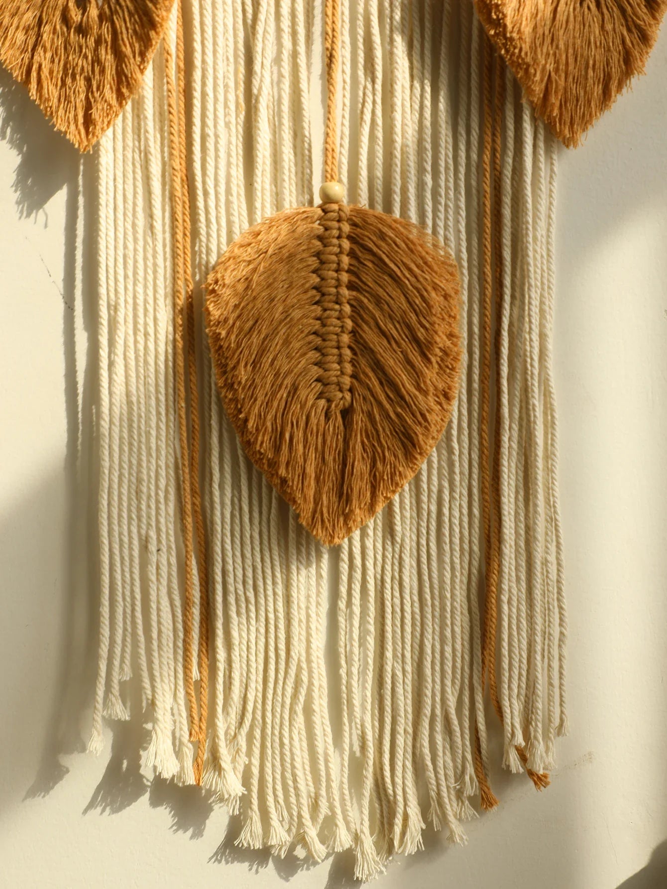 Macrame Dream Catcher Bohemian Leaf Wall Hanging