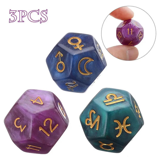 Astrology Tarot Card Multifaceted Constellation Dice