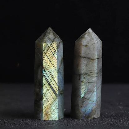 Natural Crystals Stone Labradorite Wands