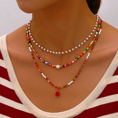 Bohemian Multilayer Handmade Beads Chain Necklace