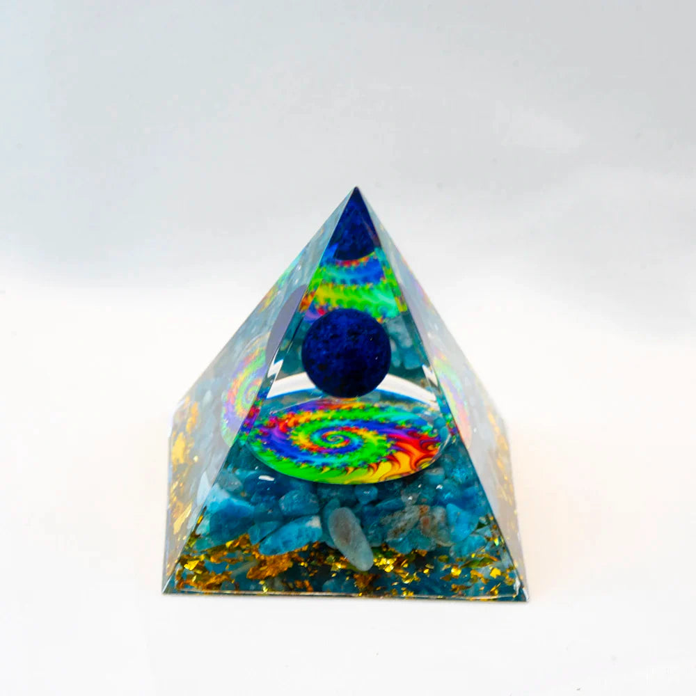 Natural Crystal Energy Generator Pyramid