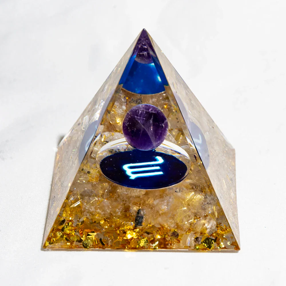 Natural Crystal Energy Generator Pyramid