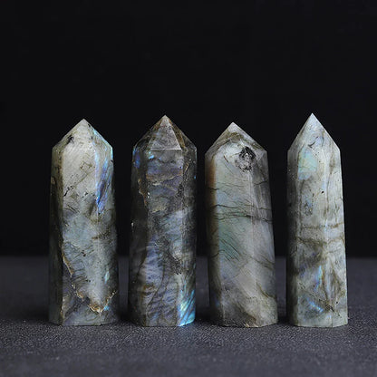 Natural Crystals Stone Labradorite Wands