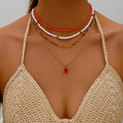 Bohemian Multilayer Handmade Beads Chain Necklace