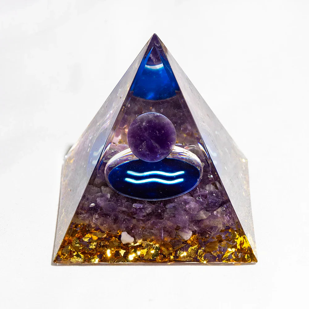 Natural Crystal Energy Generator Pyramid