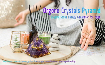 Natural Crystal Energy Generator Pyramid