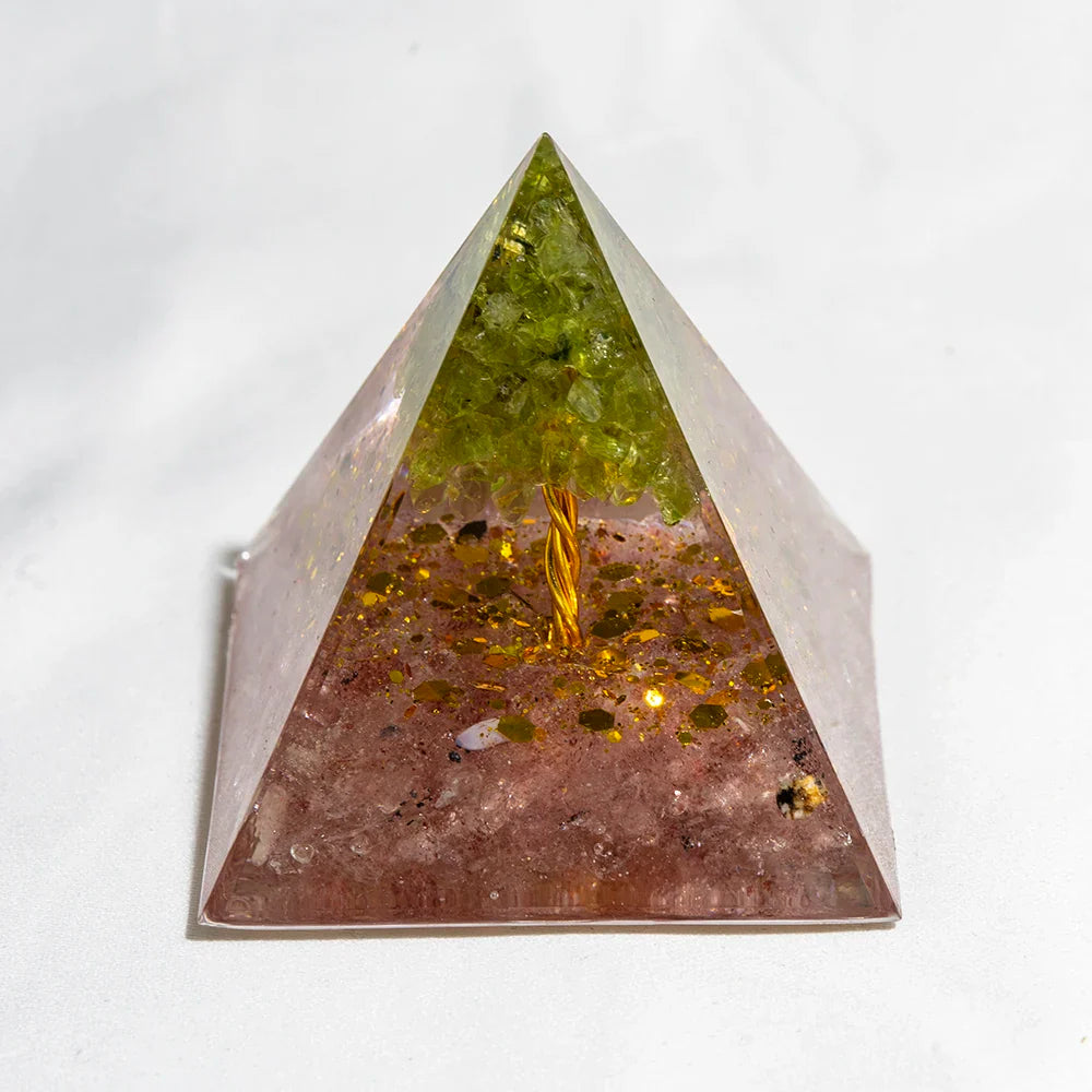 Natural Crystal Energy Generator Pyramid