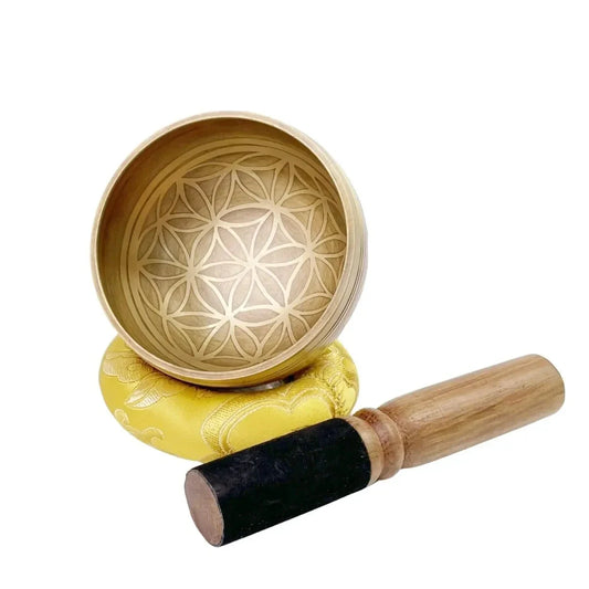 Tibetan Singing Bowl Set - Flower of Life