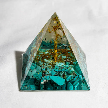 Natural Crystal Energy Generator Pyramid