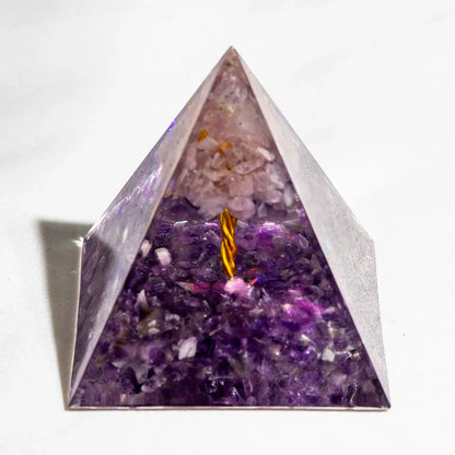 Natural Crystal Energy Generator Pyramid