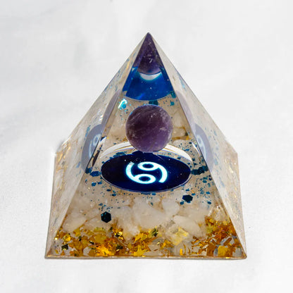 Natural Crystal Energy Generator Pyramid