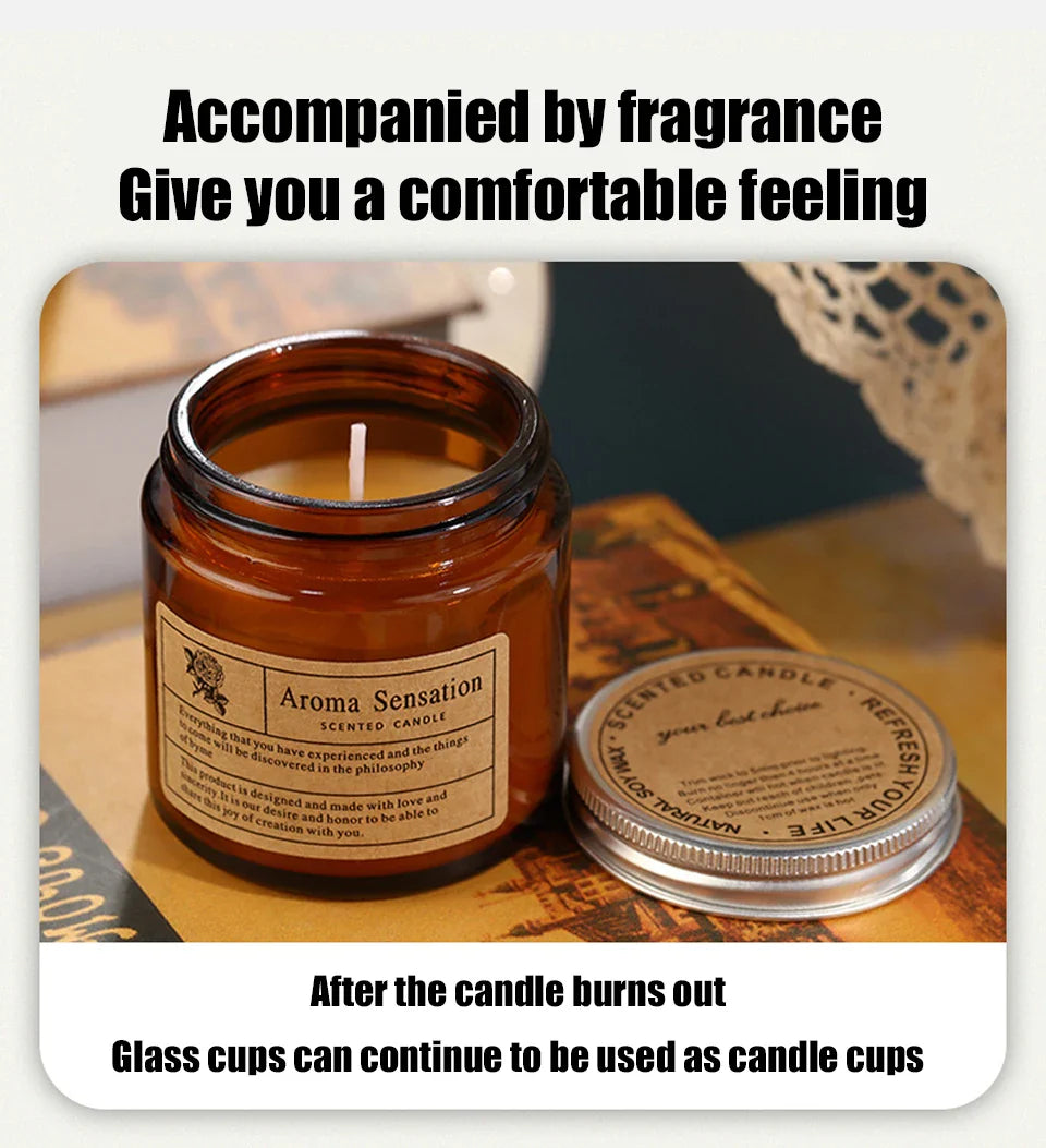 Scented Wax Candle - Smokeless Aromatic Soybean Candles