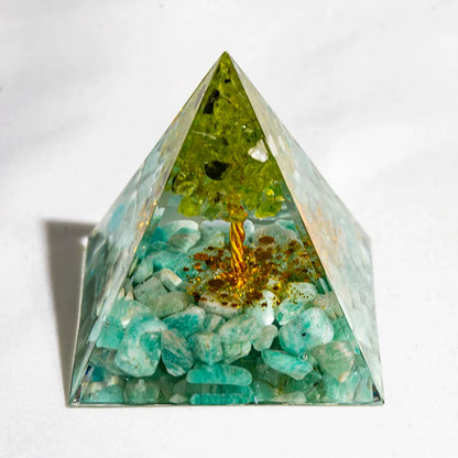 Natural Crystal Energy Generator Pyramid