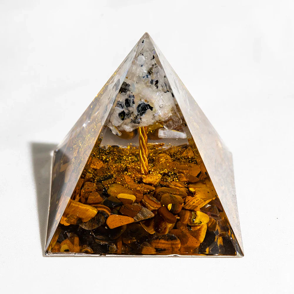 Natural Crystal Energy Generator Pyramid