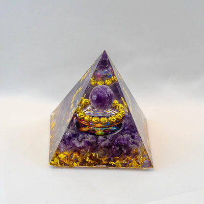 Natural Crystal Energy Generator Pyramid