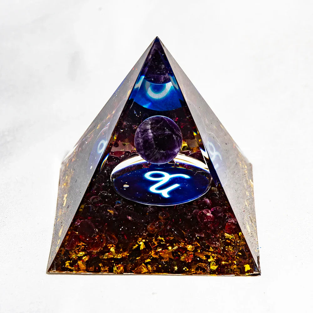 Natural Crystal Energy Generator Pyramid