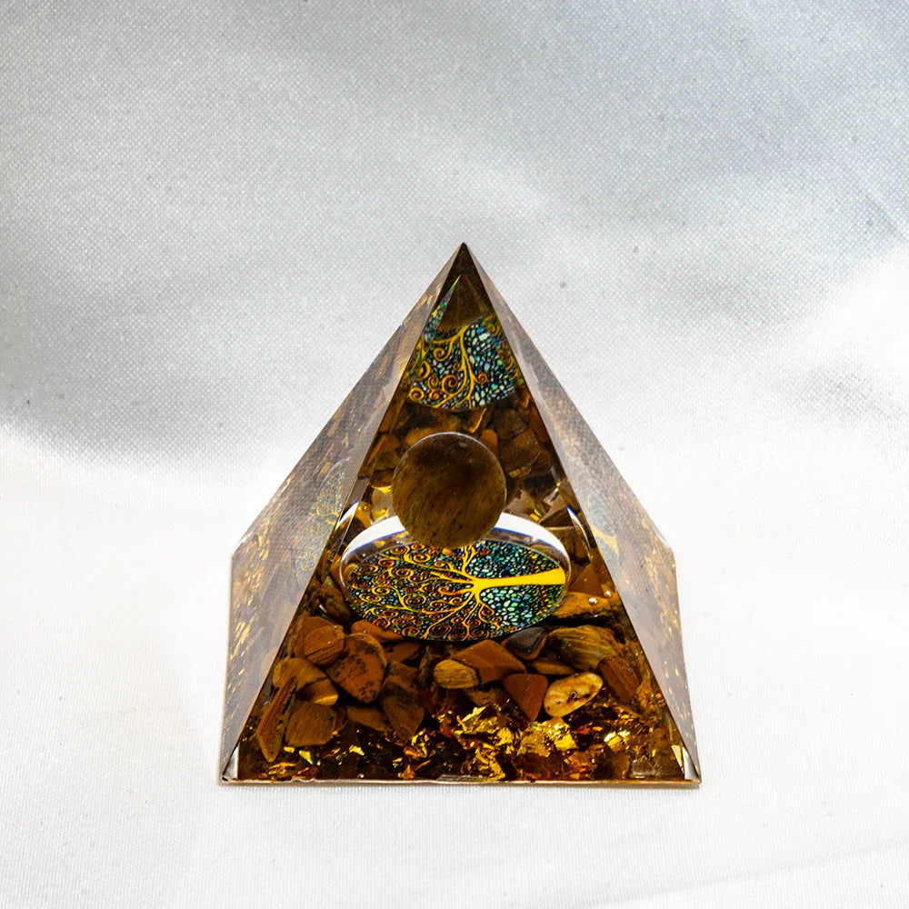 Natural Crystal Energy Generator Pyramid