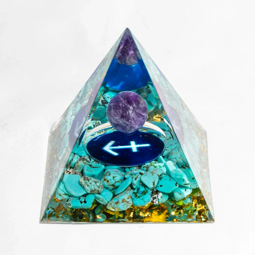 Natural Crystal Energy Generator Pyramid